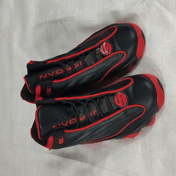 Jordan Other - Black and Red Jordan Pro Strong Lace Up High Top Athletic Shoes Size 6 Youth
